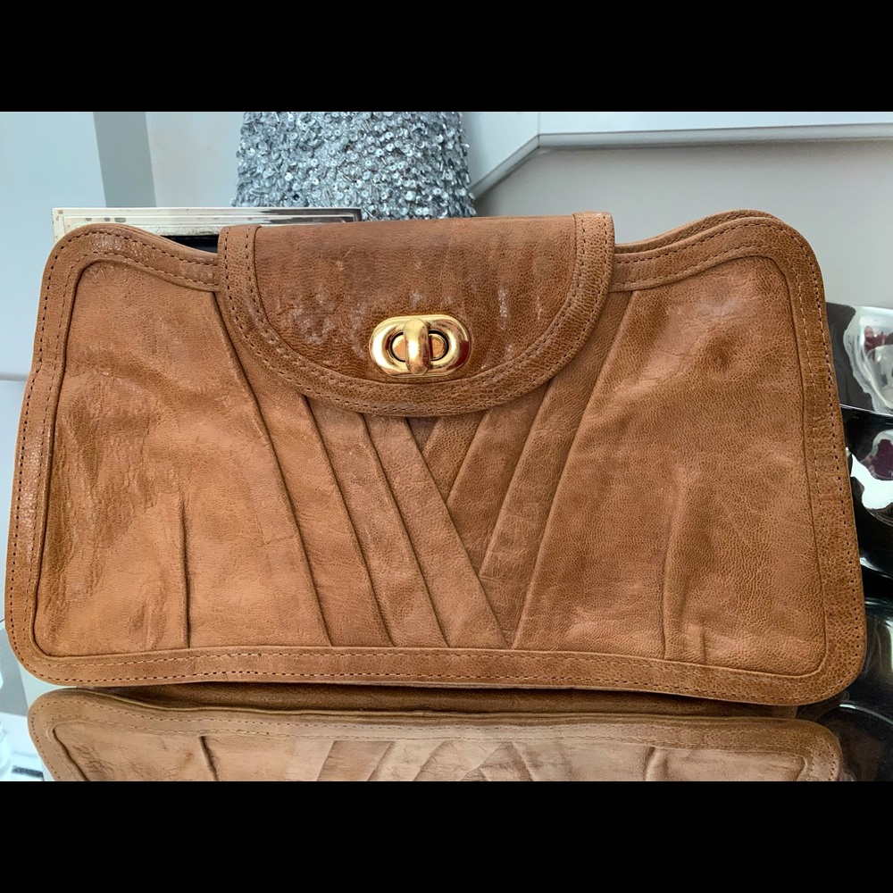 TREESJE LEATHER BOHO CLUTCH